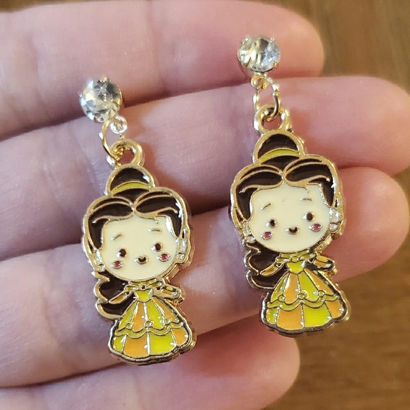 NWOT Beauty & the Beast Belle Earrings - Picture 2 of 4